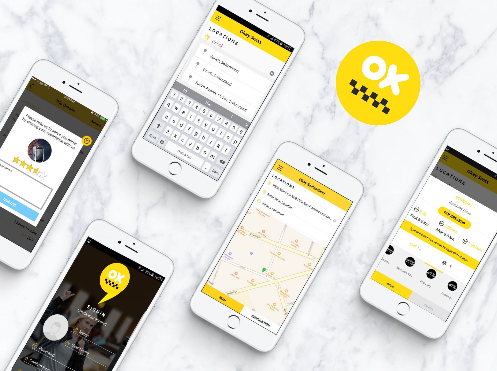 Okay Taxi App
